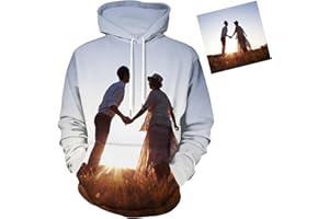 ABIsedrin Custom Hoodies Design Your Own Personalized Pullover Sweatshirts with Pocket Customized Hoodies for Men Women