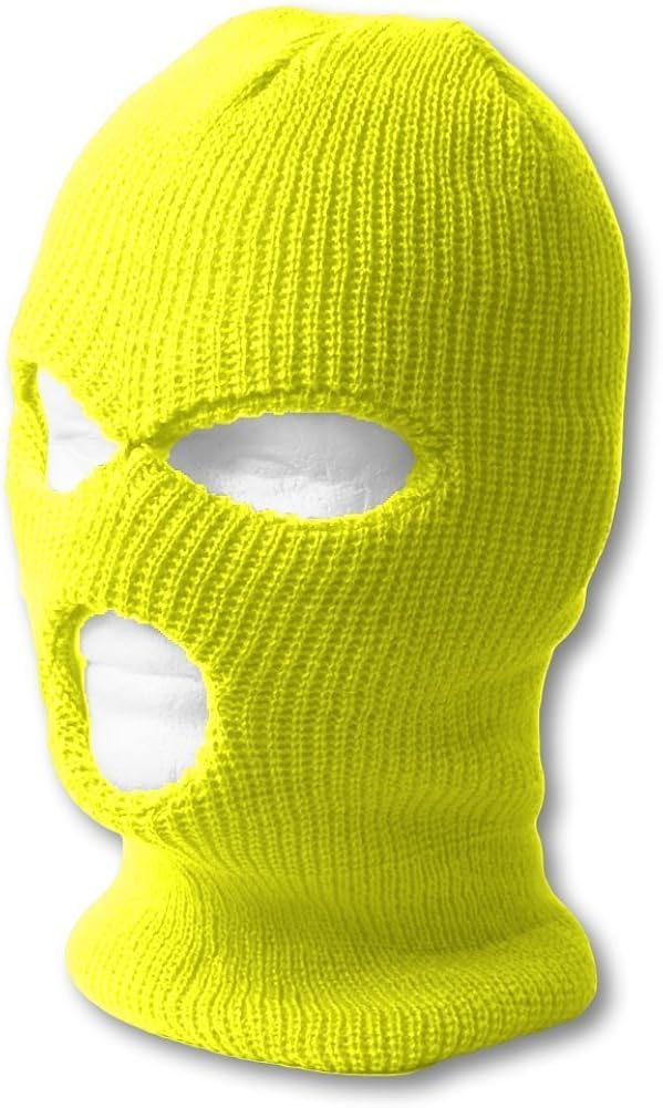 Download Topheadwear S 3 Hole Face Ski Mask Neon Yellow Amazon Co Uk Clothing PSD Mockup Templates