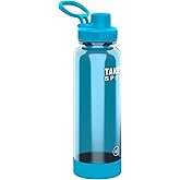 Takeya Tritan Sport Water Bottle with Spout Lid - BPA-Free & Dishwasher-Safe Water Bottle - Reusable Bottle with Lid Handle - Simple Leak-Proof Water Bottle - 40 oz, Championship Blue