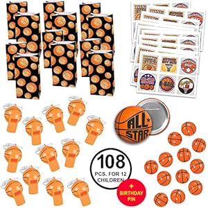 Basketball Party Favors Basketball Birthday Party Basketball Team Party Favors Large Bundle for 12