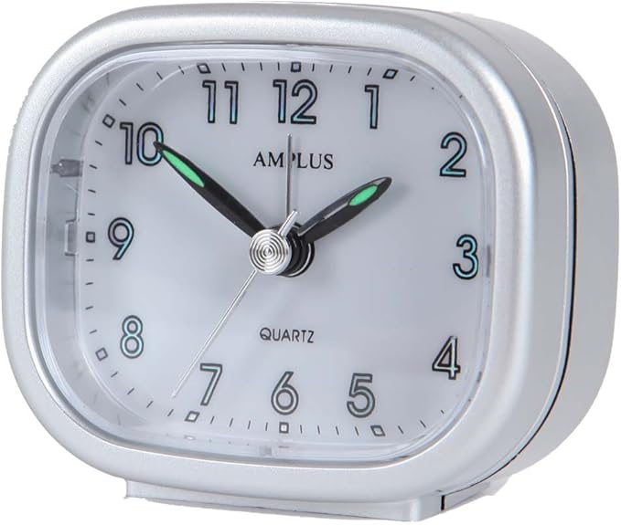 Small Travel Sweep Silent Movement Alarm Clock Amazon.co.uk Kitchen