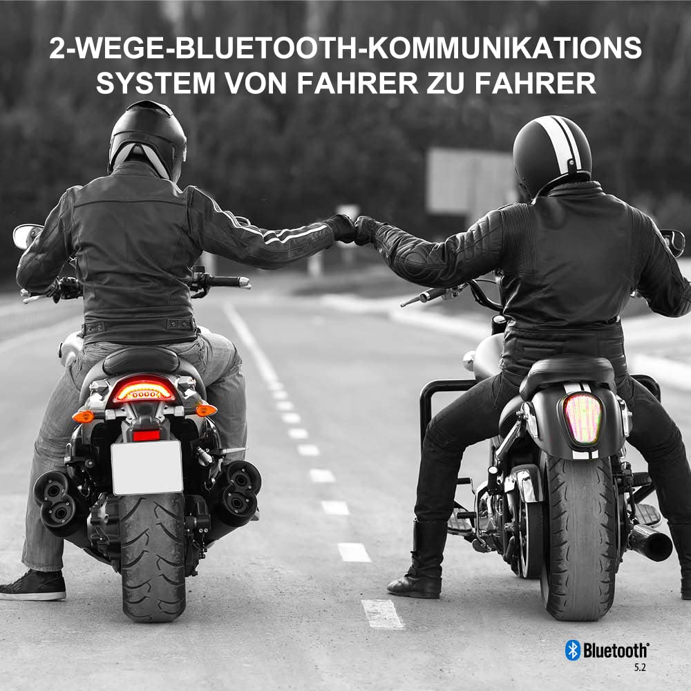 Cardo Motorrad-Gegensprechanlagen-Kit Bluetooth Spirit Duo Schwarz Zweierpackung 6