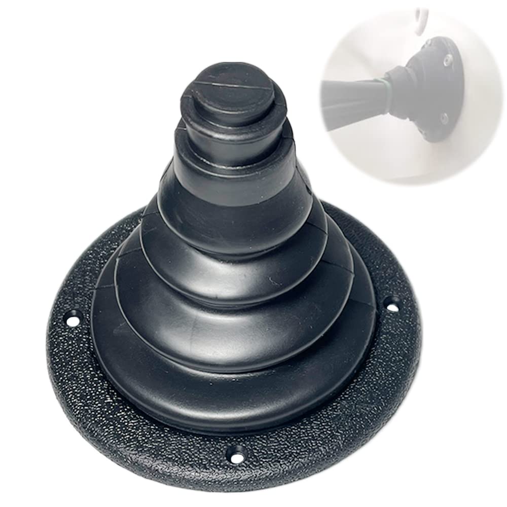 asdmm Boat Motor Well Cable Boot - Rigging Steering Protect for Marine Yacht Kayak Electrical Wire Organize, Fuel Lines Diameter 4 7/10" (Black)