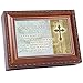Cottage Garden My Prayer Box Place to Rest Cares Woodgrain Rope Trim Jewelry Music Box Plays Friend in Jesus