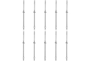 MECCANIXITY 10 Pcs Wedge Anchors, 1/4" x 6" Stainless Steel Concrete Anchors Bolts, Heavy Duty Standard Fastener for Cement W