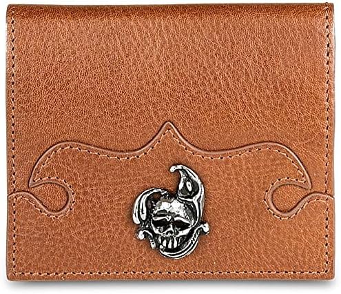 Zeyner Cognac Leather Credit Card and ID Case