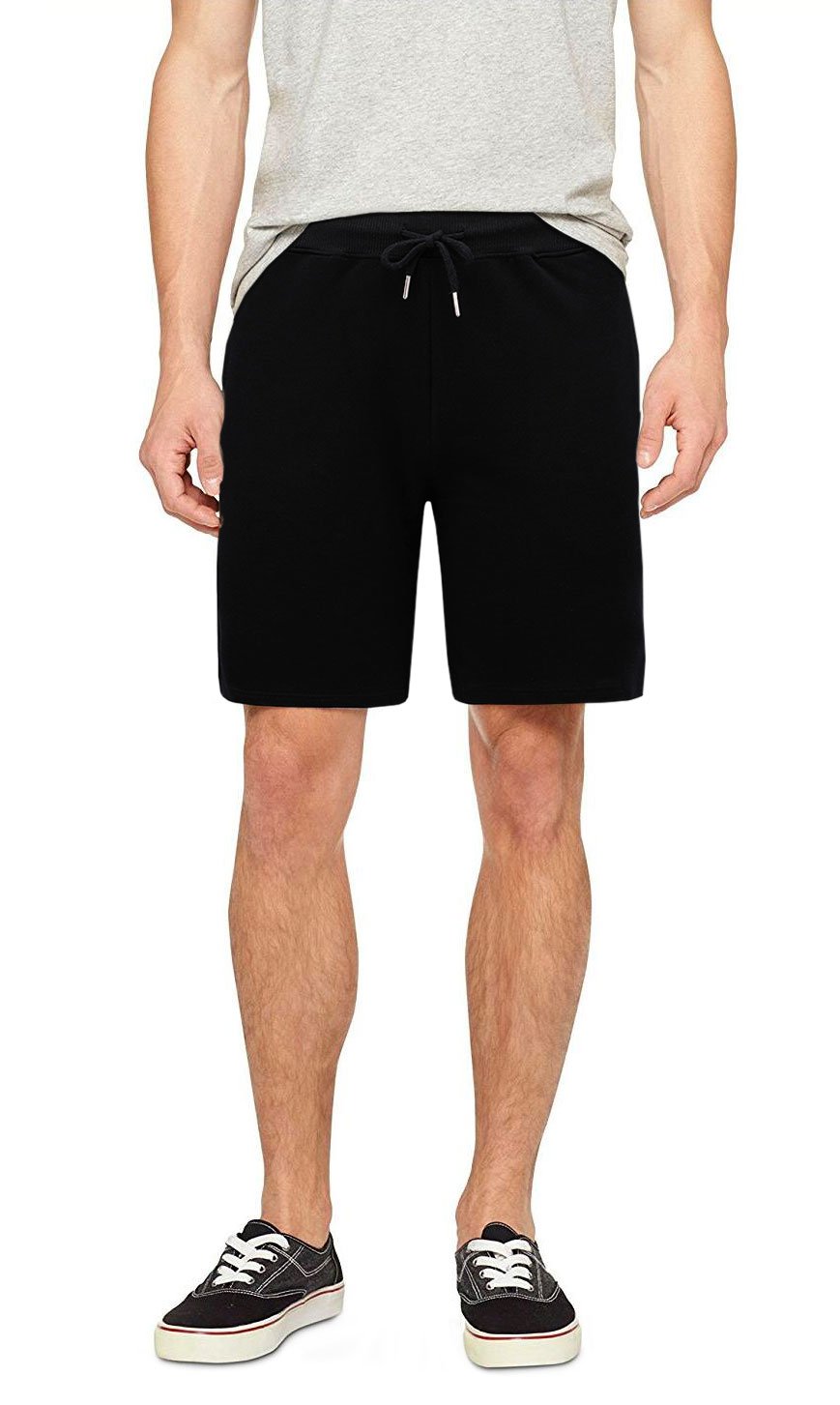Men's Casual Cotton Elastic Gym Fitness Sweat Shorts Jogging Bottom