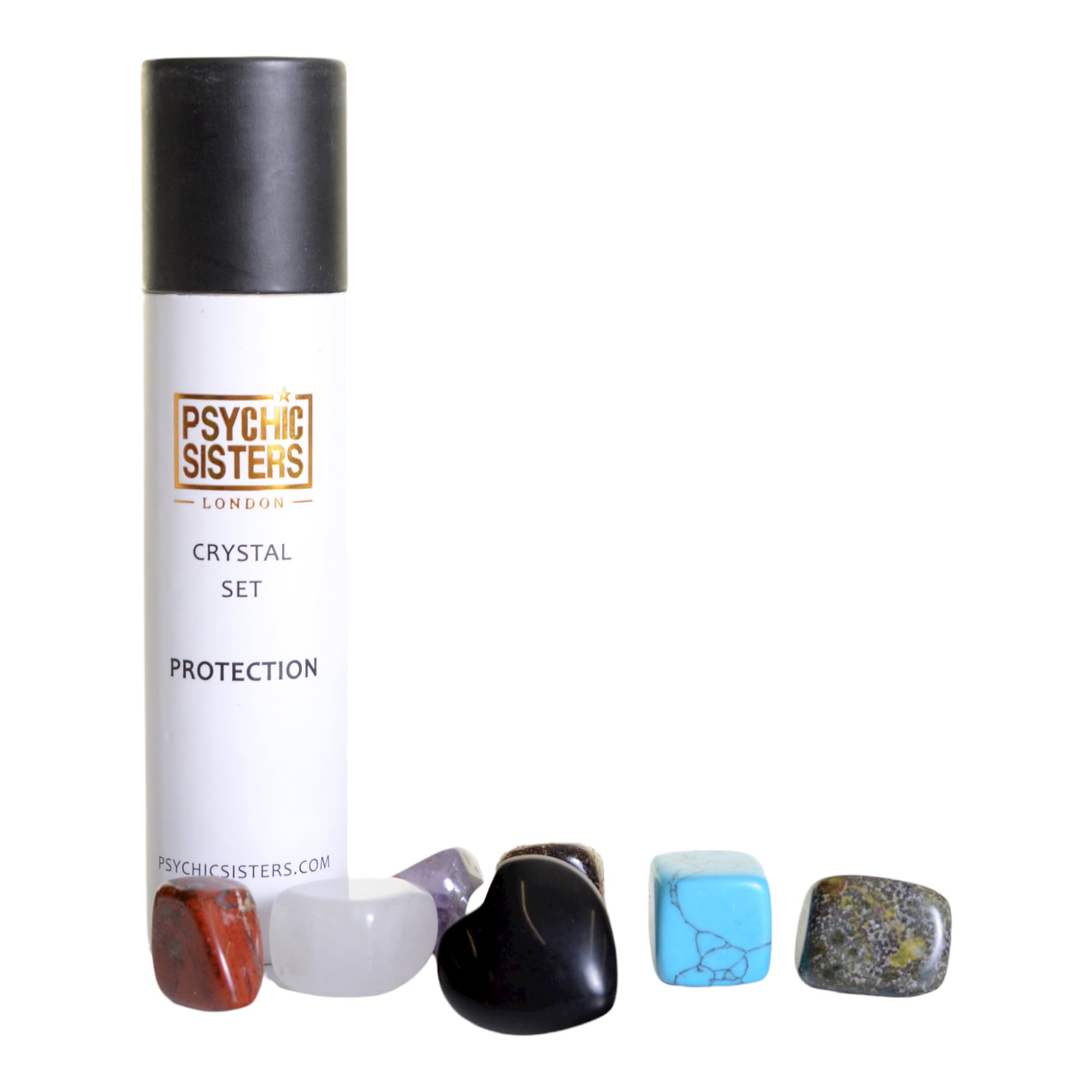 Psychic Sisters - Crystal Set - 7 Different Gemstones - Reiki Cleansed & Energised (Protection)