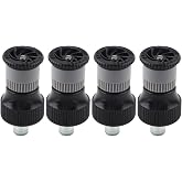 G1/2in DN15 Sprinkler Head, Shrub Head Sprinkler Adapter with Adjustable Pattern Spray Nozzle, Female Thread Buried Sprinklers Adjustable Irrigation Garden Watering Nozzle