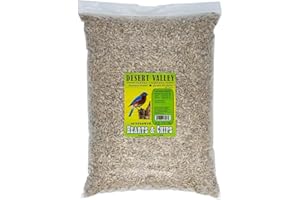 DESERT VALLEY SUPPLY Desert Valley Sunflower Hearts and Chips Seed, All Natural, Non-GMO Premium Wild Bird and Wildlife Food (10-Pounds)