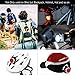 SOKLIT USB Rechargeable Bike Light Front and Rear Waterproof IPX4 Super Bright Bicycle LED Light Set 120 Lumen with 650mah Lithium Battery, 4 Light Mode Options, Including 2 USB cables and 6 Strap