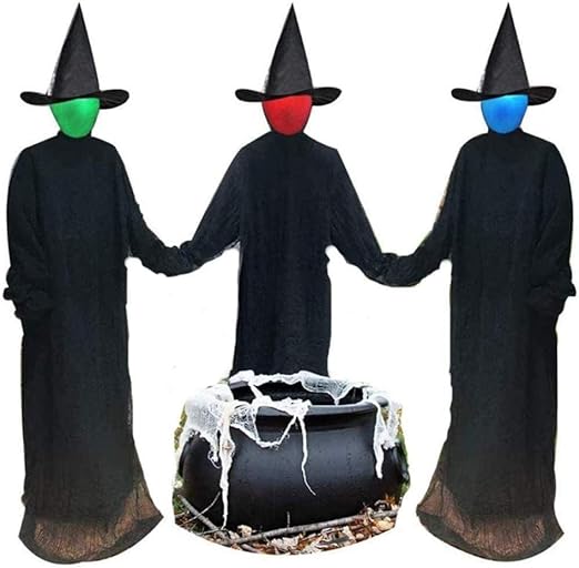 Visiting LightUp Witches with Stakes(Set of 1/3