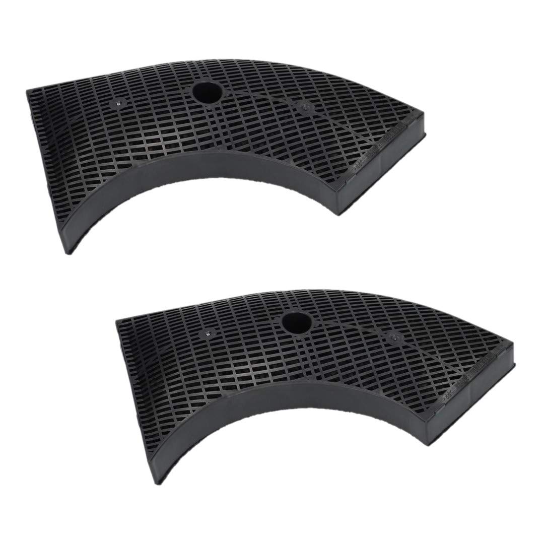2 x Activated carbon filter for Whirlpool Bauknecht 481281718533 484000008582 Wpro AMC859 cooker hood