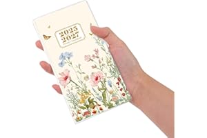 GORSBARK 2025-2027 Pocket Calendar for Purse, 2 and a Half Years Monthly Planner, 30 Months, Planner Small Size (6.5” x 3.5”), July 2025 to Dec 2027 Pocket Calendar for Organizing & Planning (Butterfly Floral)
