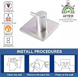 The Bog Standard 2 Pack Stainless Steel Self-Adhesive Hooks view 6