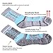 YUEDGE Women's Outdoor Hiking Socks Moisture Wicking Cotton Cushioned Crew Athletic Socks Padded Boot Socks For Women Size 6-9, Mulitcolor, 5 Pairs