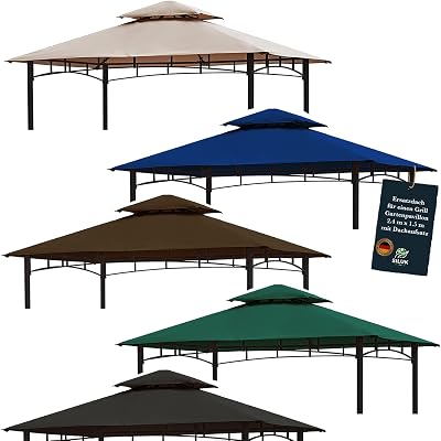 freigarten.de Replacement Canopy 2.4x1.5m Antique Sand Waterproof