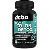 Colon Cleanser Detox for Weight Flush - 15 Day Intestinal Cleanse Pills &amp; Probiotic - Fast Natural Laxative for Constipation Relief - Bowel Movement Supplements for Stomach Bloating, Gut Loss Support