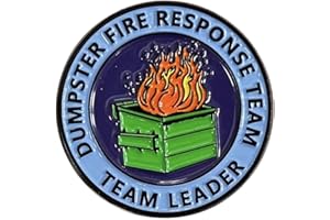 PTDIONE 1Pcs/5Pcs/10Pcs Dumpster Fire Response Team Enamel Pins for Office Hilarious Badge Gifts for Coworkers Team Leader