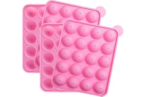 Silicone Cake Pop Mold, Great for Hard Candy Lollipop and Party Cupcake, 20-Cavity, Pack of 2