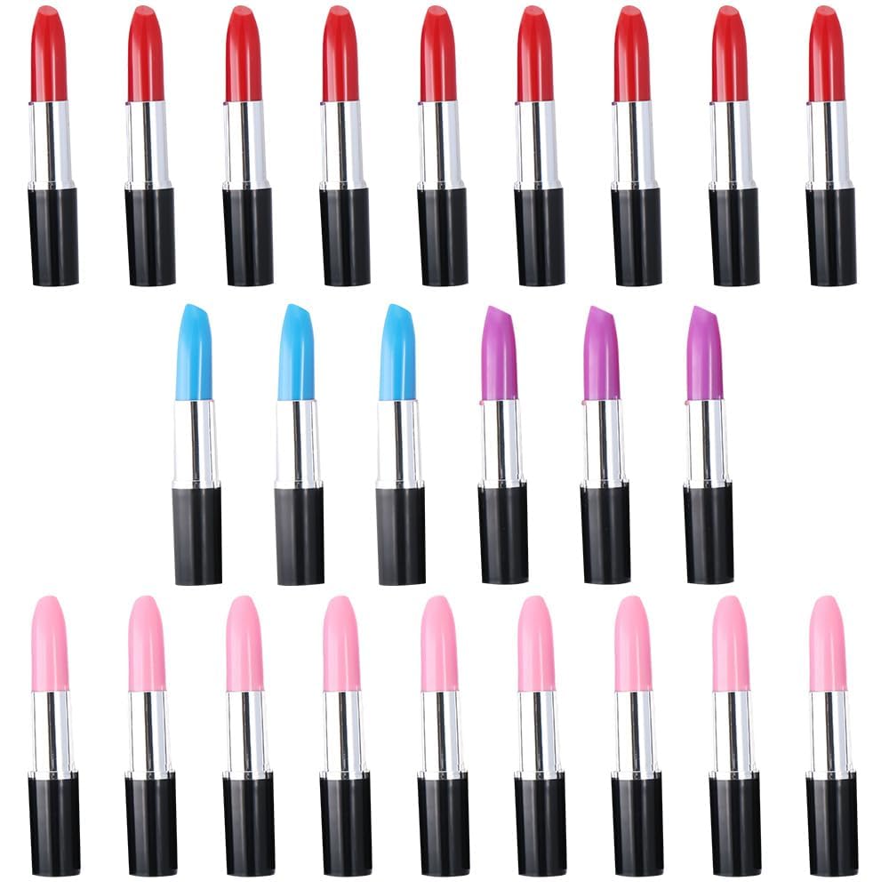 Risedot 24 PCS Creative Ballpoint Writing Pens, Multi-Color Lipstick Cute Writing Pens, for Women Office Stationery Supplies