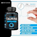 SS Sport Supplies Taurine 1500mg Capsules with Magnesium Glycinate B6 B3 D3 120 view 4