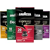 Lavazza Espresso Variety Pack of Aluminum Capsules Compatible with Nespresso* Original Machines, Contains Light, Medium, and Dark Espresso Roast (60 Capsules)