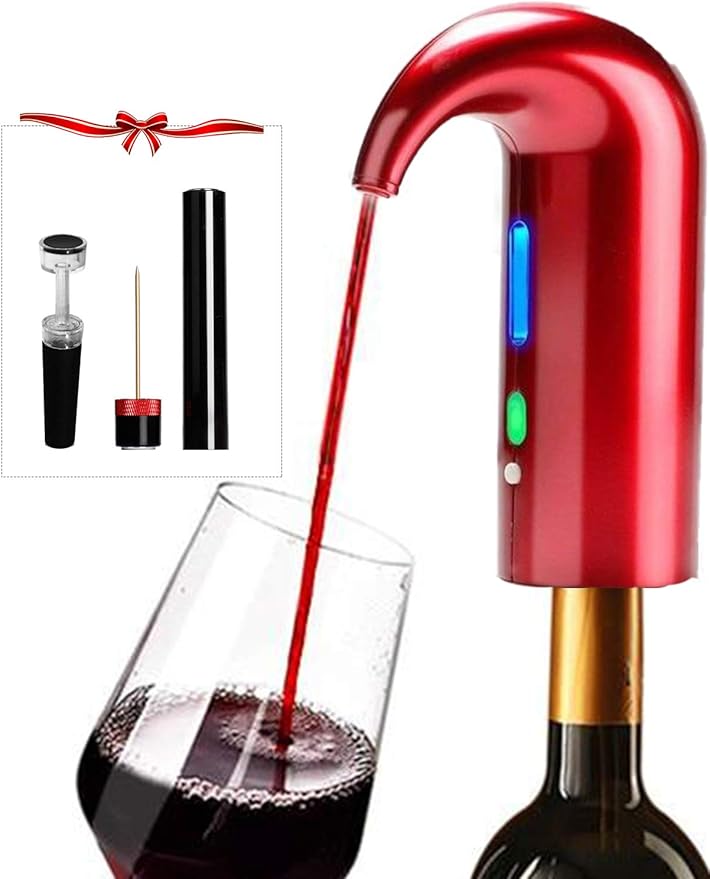 Electric Wine Pourer Aerator Dispenser Pump one touch Decanter Pourer For Red Gift