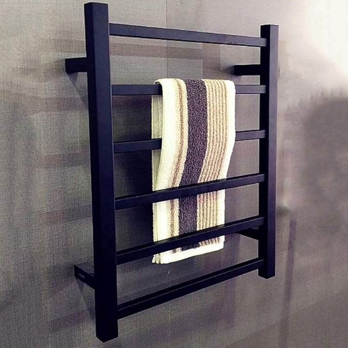 Calentador Toallas Negro, Calentador Toallas, rociador Acero Inoxidable