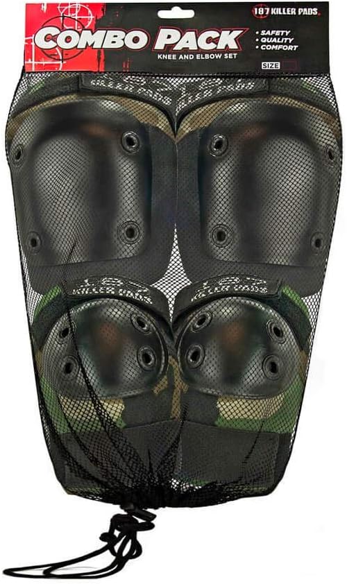 187 Killer Pads Camo Knee & Elbow Pad Set - Large/X-Large