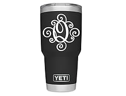 ViaVinyl Monogram die cut decal/sticker. CLICK FOR
