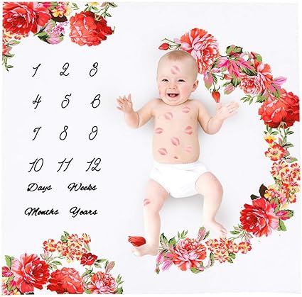 Amazon Eozy ブランケット 毛布 ベビー用 花プリント 百日記念日 ベビーカー用 冷房対策 お出かけ用品 防風 保温 可愛い 花柄 柔らかい ひざ掛け 赤ちゃん用 男児 女児 出産祝い M マルチカラー 毛布 ブランケット ベビー マタニティ 通販