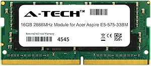 A-Tech 16GB Module for Acer Aspire E5-575-33BM Laptop & Notebook Compatible DDR4 2666Mhz Memory Ram (ATMS268872A25832X1)