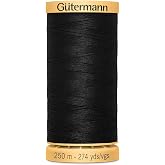 Natural Cotton Thread 273 Yards-Black