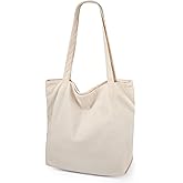 Iioscre Corduroy Tote Bag for Women,Hobo HandBags with Zipper,Large Capacity Casual Shoulder Handbags with Inner Pockets