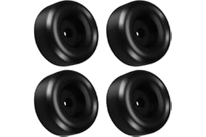 4 Pcs 2.5" Trailer Ramp Door Rubber Bumpers, Round Rubber Bump Stops, Universal Truck Cargo Hatch Rubber Bump Stop with Hole 