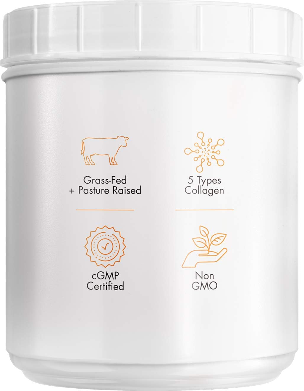 Codeage Multi Collagen Protein Powder Peptides, Hydrolyzed, Type I, II, III, V, X Grass Fed All in One Super Bone Broth and Collagen Supplement, Non-GMO, 20 Ounces: Health & Personal Care