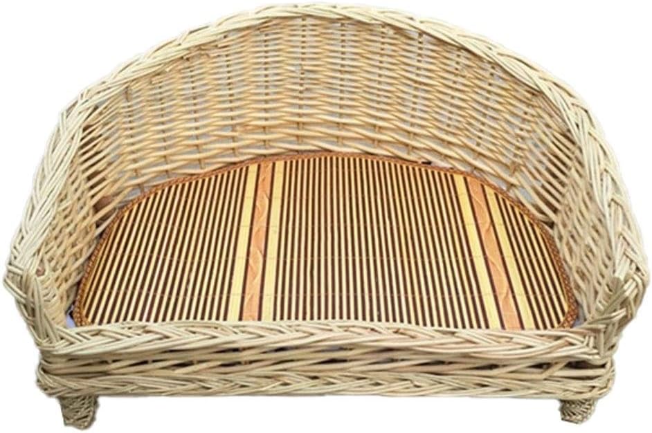 DYYD Rattan Wicker Rabbit nest cat Bed pet Tent Board pet