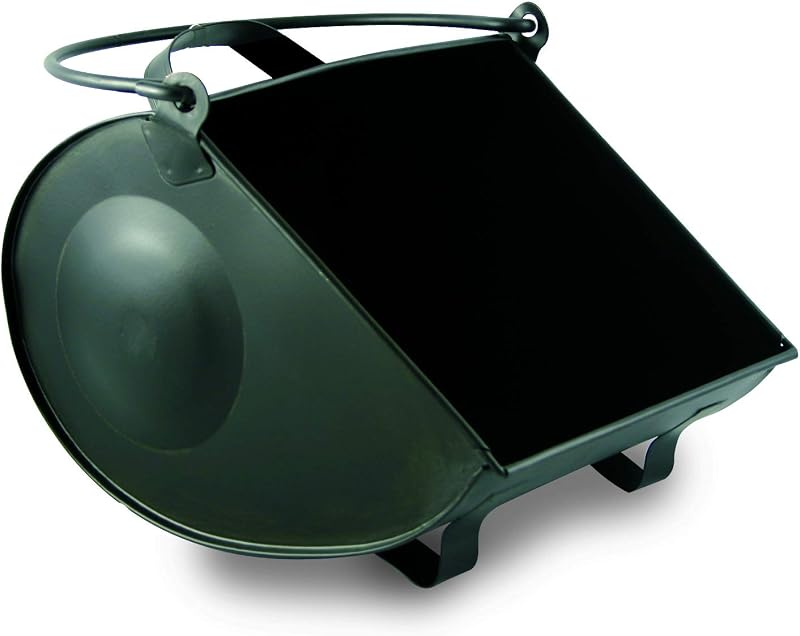 De Vielle Metal Coal Scoop Black 45x16.2x66cm Fire Stove Ash Shovel