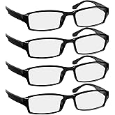 TruVision Readers Reading Glasses, Comfort Spring Hinges for Men and Women, 9501HP
