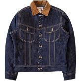 Red Tornado Corduroy Collar 18oz Selvedge Denim Trucker Jacket