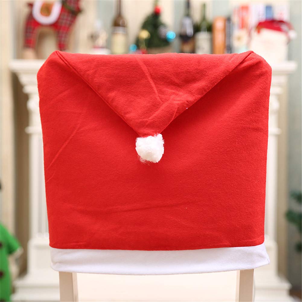 red santa hat chair covers