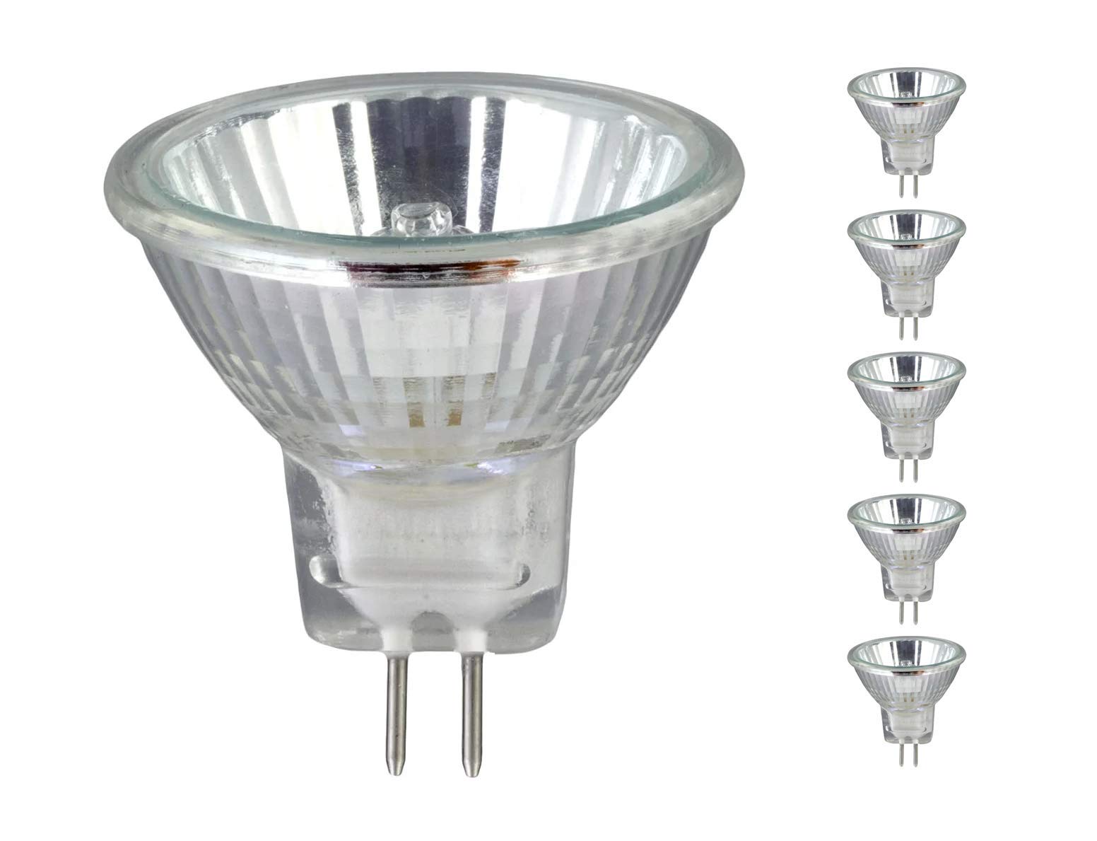 MR16 GU5.3 Halogen Bulbs 50W 12V Dichroic Lamp - Dimmable, 680 Lumens, Instant Full Brightness (Pack of 5)