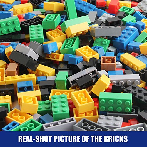 Bestoyz 1000 Pieces Building Blocks, Bulk Classic Building Bricks Toy, Big Box of Basic Bricks