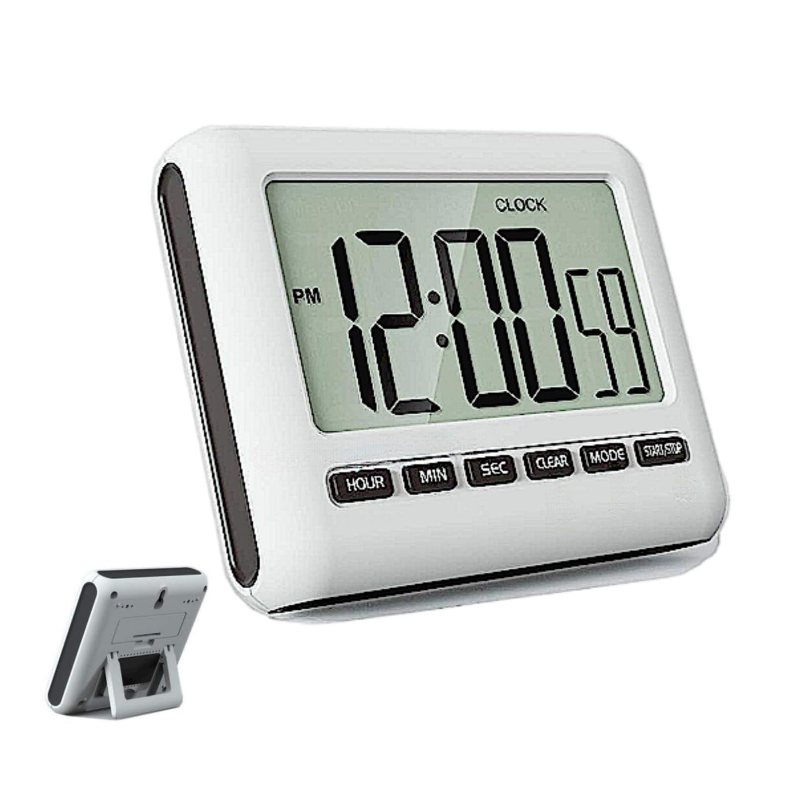 Photo 1 of Generic Magnetic Digital Clock for Kitchen - Timer with Alarm, 12/24 Hours, Big Screen, Loud Alarm & Strong Magnet - Count-Up & Count Down for Baking, Sports, Office, Study - Black, 3.34x2.83 inch