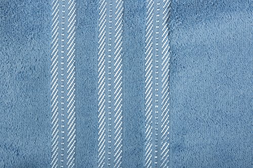 Casa Lino -100%Cotton, Fade Resistant, Highly Absorbent, 8 Piece towel set, 2 Bath towels, 2 Hand Towels, 4 Washcloths, Machine washable, Hotel quality, Soft absorbent Towel Gift Set -Diana collection