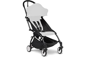 Babyzen YOYO2 Stroller Frame, Black - Includes 5-Point Harness, Multi-Position Reclining Backrest, Canopy Extensions, Padded Shoulder Strap & Protective Storage Bag