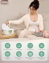 momcozy Baby Wipe Warmer Spring Design 4 Temp Levels Night Light view 6