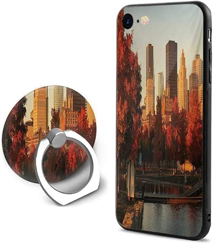 Amazon シティ ノースカロライナ マーシャルパーク 湖の上のアメリカの夜の反射写真 マルチカラー 携帯電話シェルリングブラケット Iphone 7 Iphone 8 ケース カバー 通販