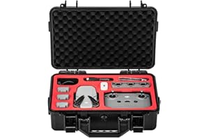 Supfoto DJI Mini 2 Waterproof Hard Case Travel Case with Foam Insert for DJI Mini 2 Drone & Accessories